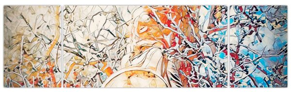 Obraz - Mozaikowa abstrakcja (170x50 cm)