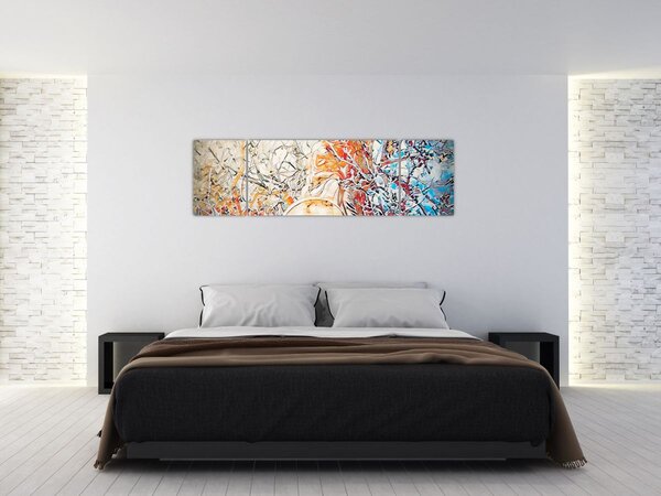 Obraz - Mozaikowa abstrakcja (170x50 cm)