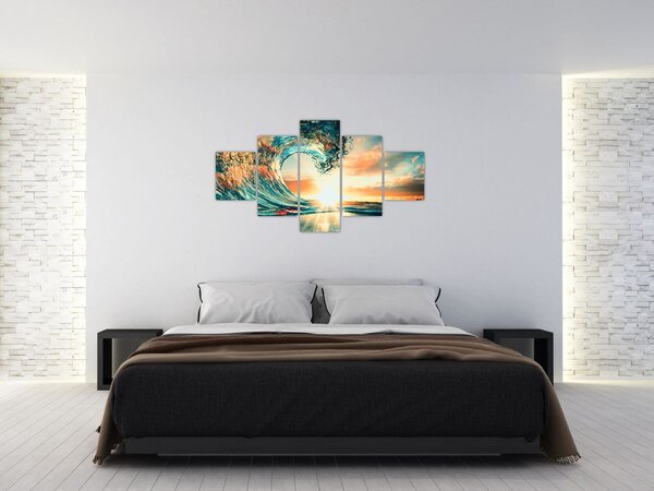 Obraz - Fala (125x70 cm)