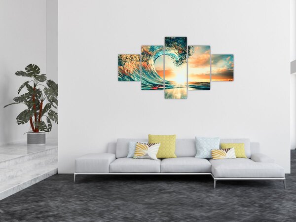 Obraz - Fala (125x70 cm)