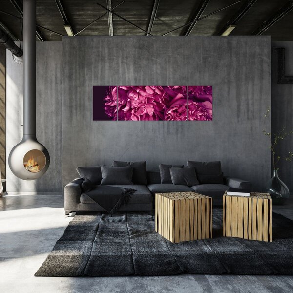 Obraz - Kwiaty piwonii (170x50 cm)