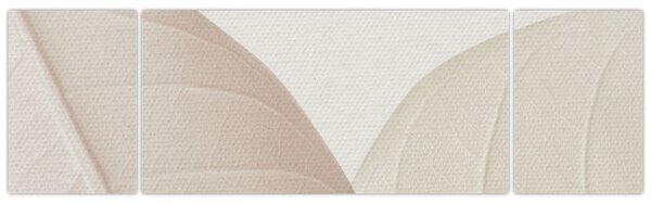 Obraz - Teksturowane liście (170x50 cm)