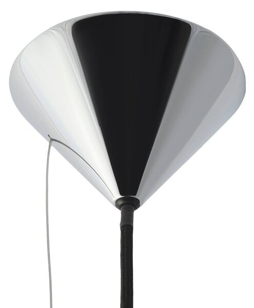Tom Dixon Lampa wisząca Pose, możliwość ściemniania, chromowy / srebrny, salon / jadalnia, metal, design