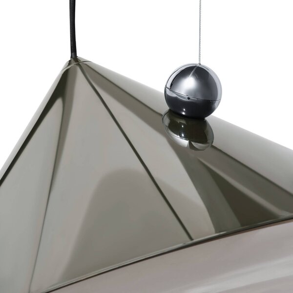 Tom Dixon Lampa wisząca Pose, możliwość ściemniania, zielony, salon / jadalnia, metal, design