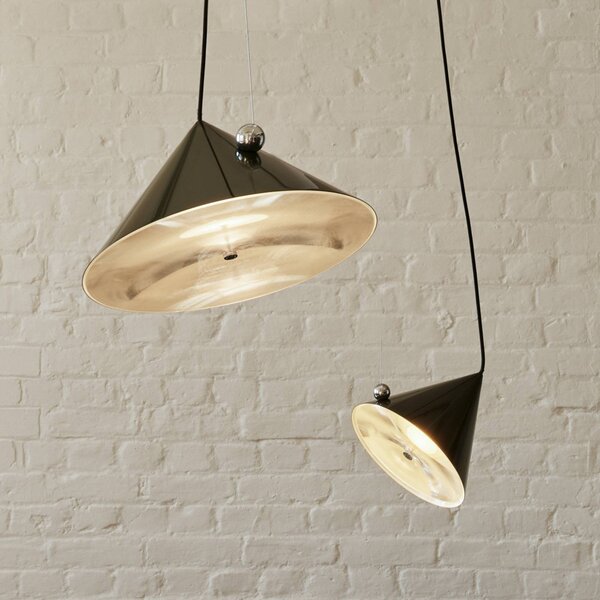 Tom Dixon Lampa wisząca Pose, możliwość ściemniania, zielony, salon / jadalnia, metal, design