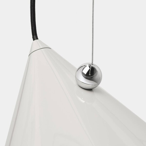 Tom Dixon Lampa wisząca Pose, możliwość ściemniania, aluminiowy / szary / cynkowy, salon / jadalnia, metal, design