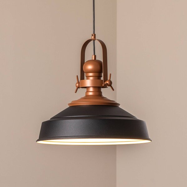 Lampa wisząca Opviq, możliwość ściemniania, czarny, kuchnia, metal, industrialny