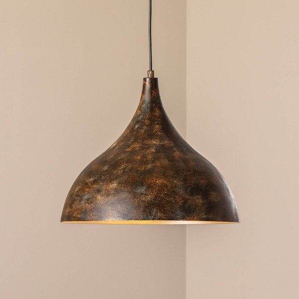 Lampa wisząca Bitlislim Opviq, możliwość ściemniania, brązowy / rdzawy, salon / jadalnia, metal, dworkowy / rustykalny