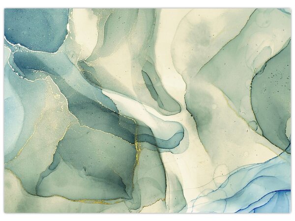 Obraz - Atramentowa abstracja (70x50 cm)
