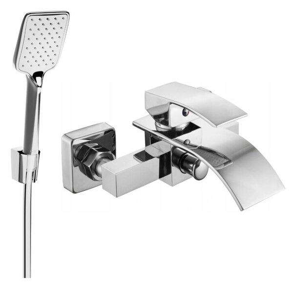 Mexen Aries R62 bateria wannowa z zestawem prysznicowym, chrom - 74483R62-00