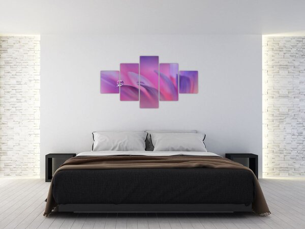 Obraz - Kropla na kwiecie (125x70 cm)