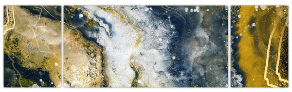 Obraz - Złota abstrakcja (170x50 cm)