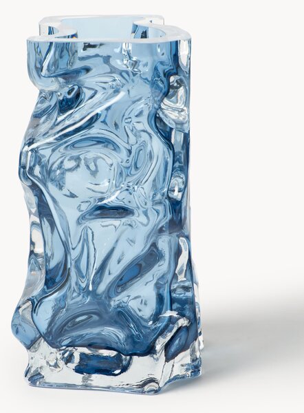 Wazon ze szkła dmuchanego Ice, W 25 cm