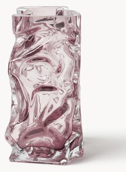 Wazon ze szkła dmuchanego Ice, W 25 cm