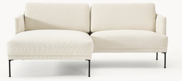 Sofa narożna z aksamitu Fluente