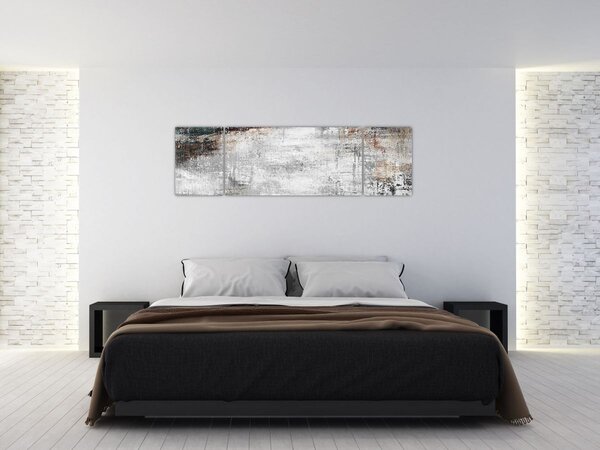 Obraz - Abstrakcyjne teksturowane płótno (170x50 cm)