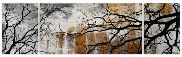 Obraz - Sylwetki drzew (170x50 cm)