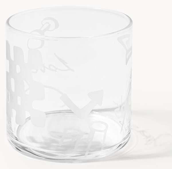 Westwing Crosby Studios, ręcznie wykonany komplet szklanek Cristal, 2 elem