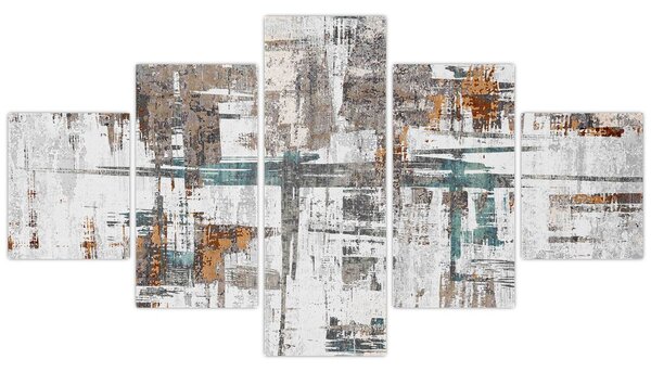 Obraz - Abstrakcyjne pociągnięcia (125x70 cm)