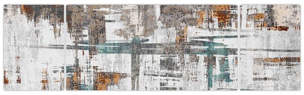 Obraz - Abstrakcyjne pociągnięcia (170x50 cm)