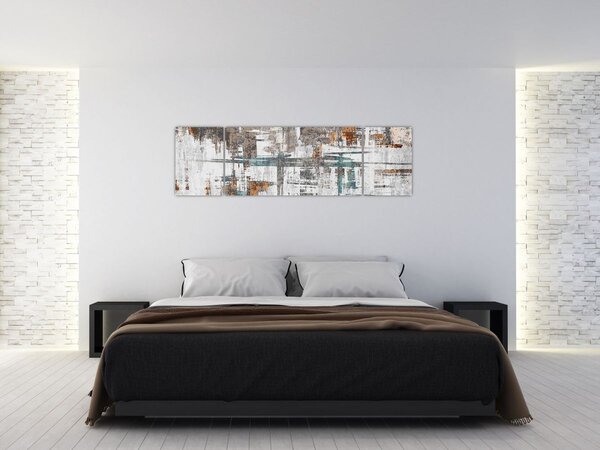 Obraz - Abstrakcyjne pociągnięcia (170x50 cm)
