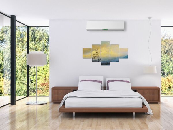 Obraz - Obraz statku ma morzu (125x70 cm)