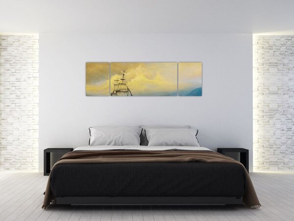 Obraz - Obraz statku ma morzu (170x50 cm)
