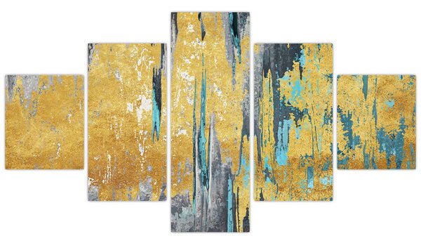 Obraz - Złoty wzór (125x70 cm)
