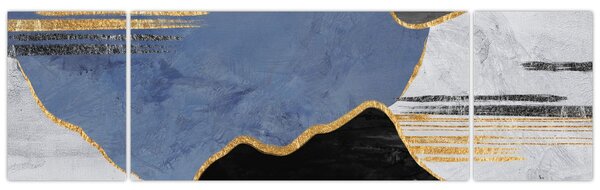 Obraz - Teksturowane kształty (170x50 cm)