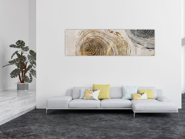 Obraz - Abstrakcja pnia (170x50 cm)