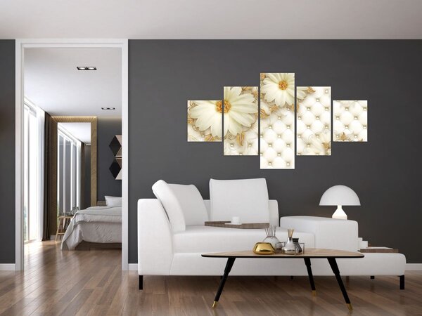 Obraz - Złoty kolaż (125x70 cm)