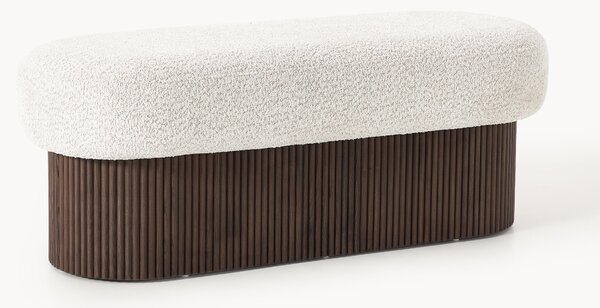 Ławka tapicerowana Teddy-Bouclé z miejscem do przechowywania Nala
