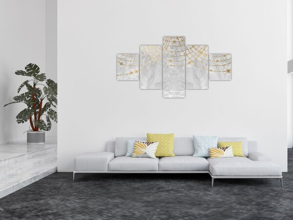 Obraz - Beton ze wzorem (125x70 cm)