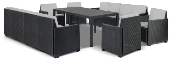 Zestaw Mebli Ogrodowych MAXI KING QUEEN Sicilia12 Rattan Corciano