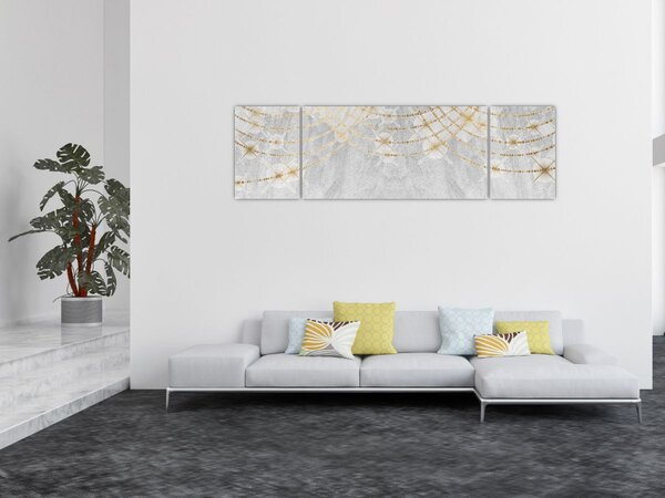 Obraz - Beton ze wzorem (170x50 cm)
