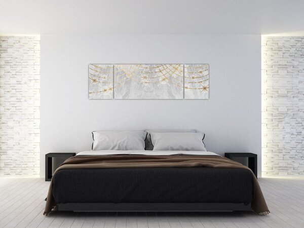 Obraz - Beton ze wzorem (170x50 cm)