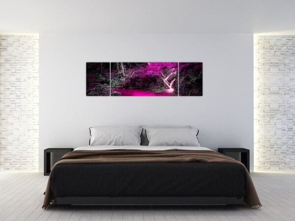 Obraz - Różowy las (170x50 cm)
