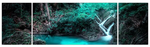Obraz - Turkusowe jezioro (170x50 cm)