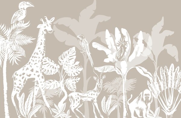 Fototapeta - Beżowe safari (196x136 cm)