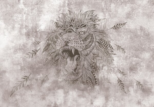 Fototapeta - Lew (196x136 cm)
