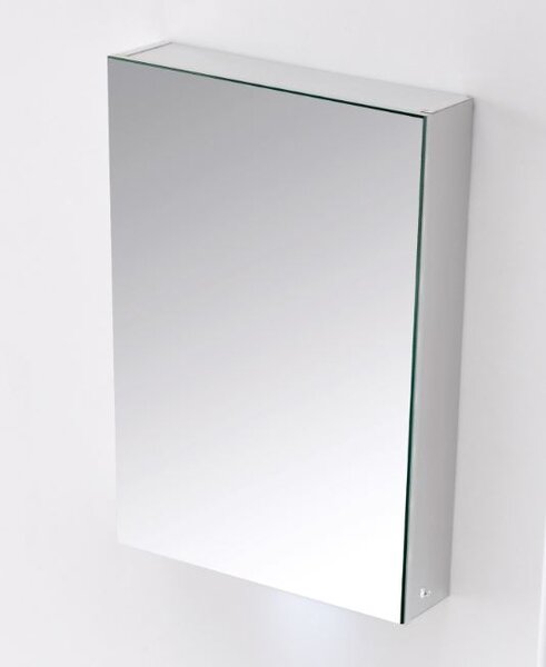 Aluminiowa szafka z lustrem G500 - lustro wewnątrz i na zewnątrz