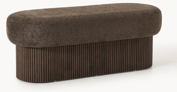 Ławka tapicerowana Teddy-Bouclé z miejscem do przechowywania Nala
