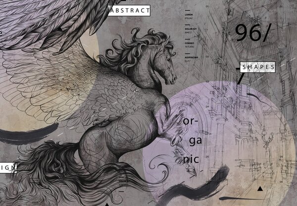 Fototapeta - Rysunek (196x136 cm)