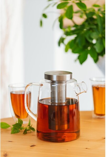 Szklany dzbanek do herbaty Vialli Design, 1,5 l