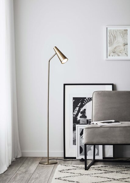 Lampa stojąca w kolorze złotym Peak – Markslöjd