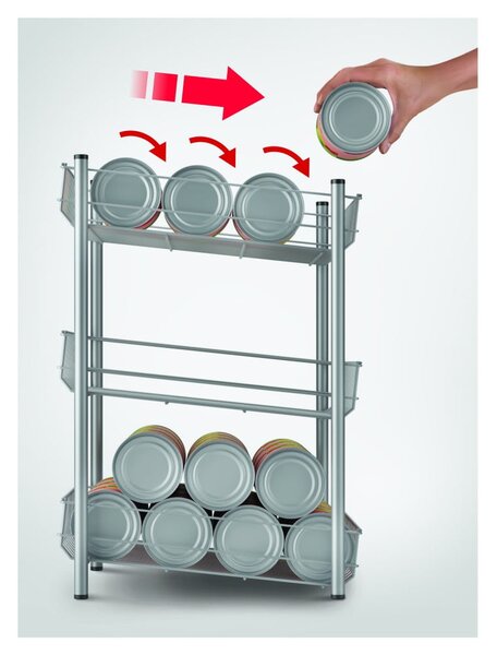 3-poziomowy organizer kuchenny - Metaltex