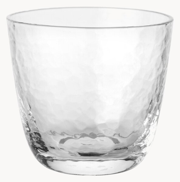 Komplet szklanek ze szkła dmuchanego Hammered, 4 elem