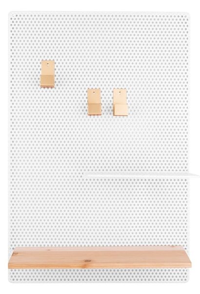 Biała tablica metalowa PT LIVING Perky, 34,5x52,5 cm