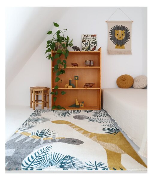 Beżowy dywan dziecięcy 170x120 cm Sensaku – Nattiot