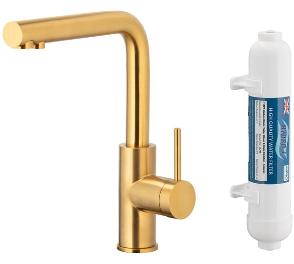 Bateria kuchenna KFA Z FILTREM HYDRO+ DUERO PURE STYLE 6623-912-31 ZÅoto szczotkowane